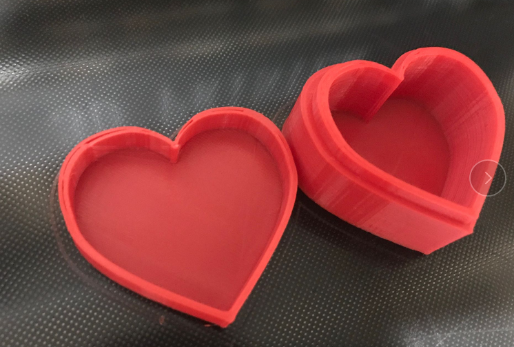 心形的盒子3D打印模型