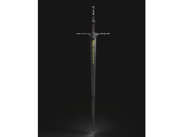 cosplay道具-巫师之剑3D打印模型