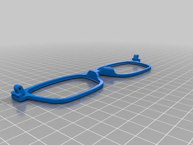 眼镜框3D打印模型