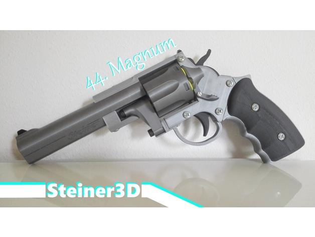 左轮手枪模型3D打印模型