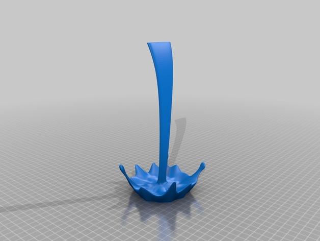 牛奶撒了艺术雕塑3D打印模型