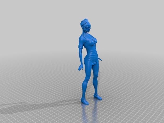 寂静岭护士3D打印模型