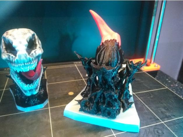 漫威毒液头骨3D打印模型