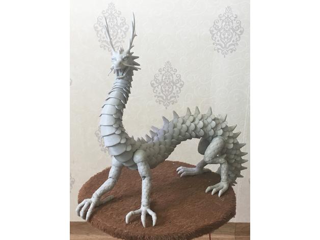 东方铰接龙3D打印模型