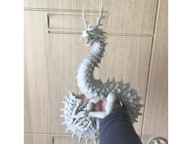东方铰接龙3D打印模型