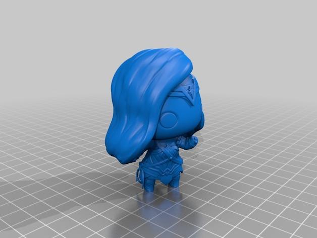 神奇女侠mini手办模型3D打印模型