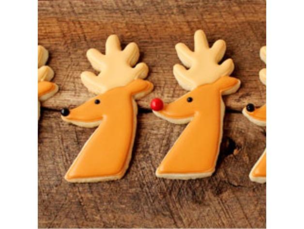 圣诞节曲奇饼干模具3D打印模型