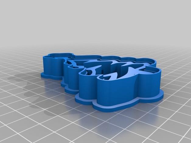 圣诞节曲奇饼干模具3D打印模型
