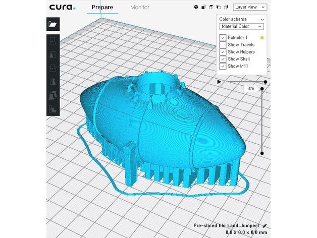 热气球造型心情台灯3D打印模型