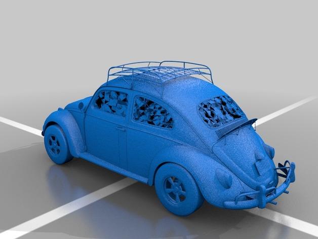 1966年甲虫汽车3D打印模型