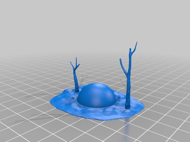 圣诞凯文和霍布斯雪人村3D打印模型