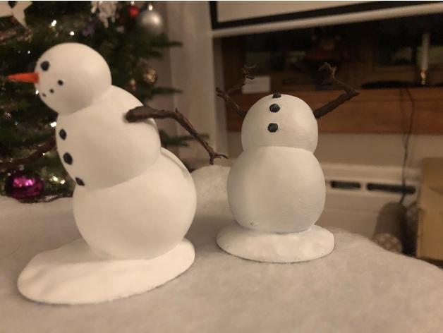 圣诞凯文和霍布斯雪人村3D打印模型