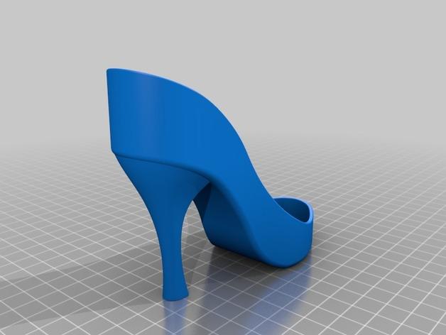 高跟鞋造型收纳盒3D打印模型