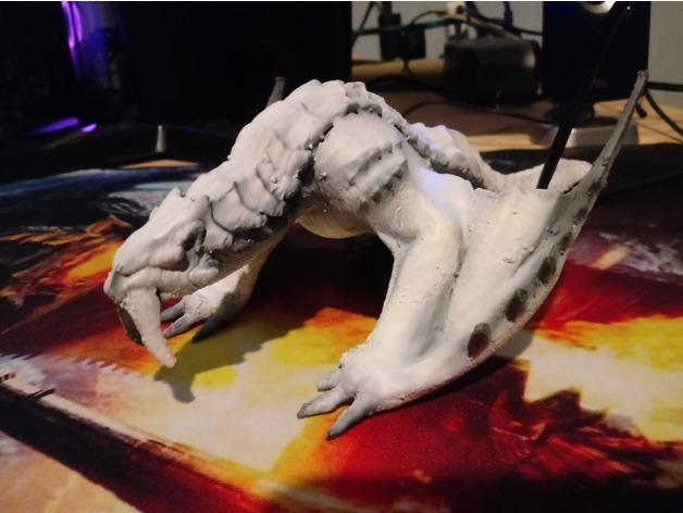 怪物猎人冰牙龙手办3D打印模型