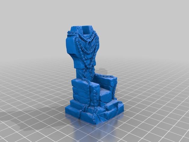 游戏的幻想王座3D打印模型