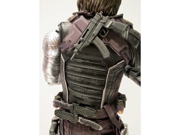 漫威冬兵背后双刃cosplay道具3D打印模型