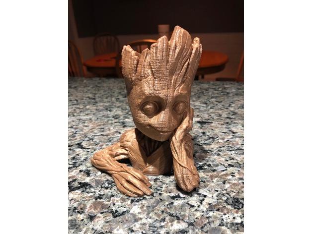 漫威银河护卫队baby groot 半身像3D打印模型