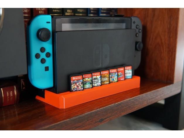任天堂switch游戏卡带卡槽收纳3D打印模型