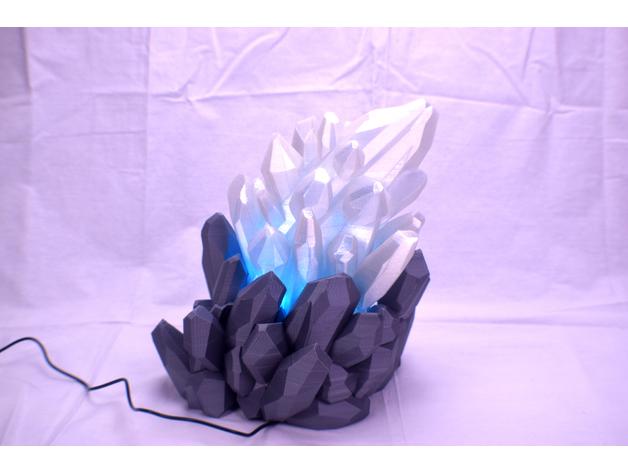 水晶LED灯3D打印模型
