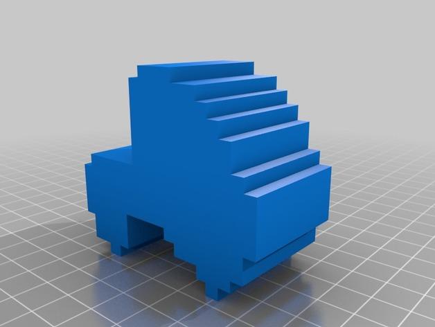 IT狂人Moss像素mini模型手办3D打印模型