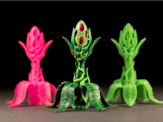 桌面创意植物——外星人植被3D打印模型