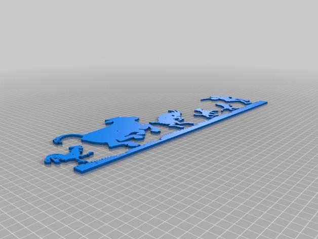 “奔跑的动物”墙画3D打印模型