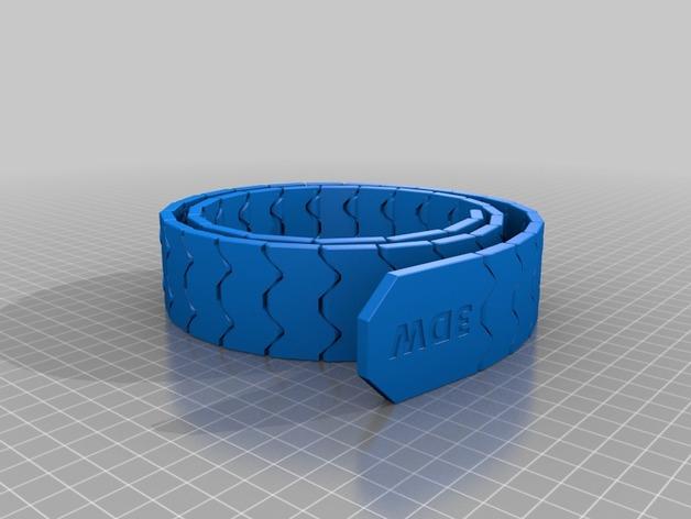 皮带3D打印模型