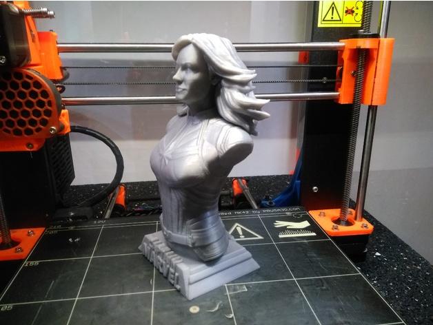 漫威惊奇队长半身像雕塑模型3D打印模型