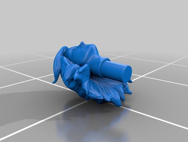 漫威惊奇队长半身像雕塑模型3D打印模型