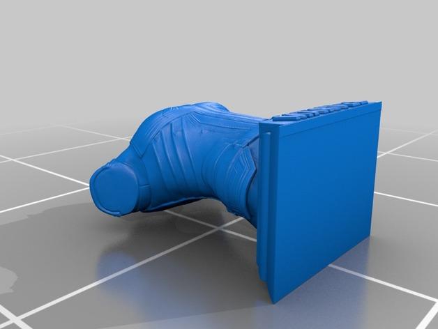 漫威惊奇队长半身像雕塑模型3D打印模型