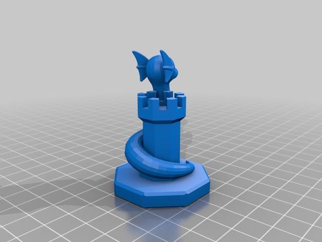 口袋妖怪国际象棋3D打印模型
