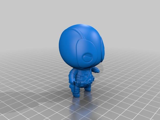 漫威死侍Q版mini手办3D打印模型