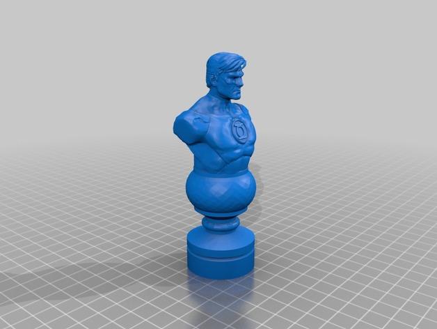 DC正义联盟造型国际象棋3D打印模型