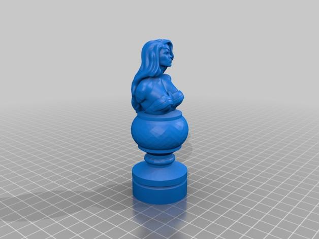 DC正义联盟造型国际象棋3D打印模型