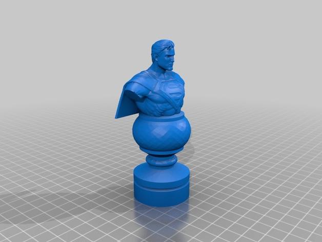 DC正义联盟造型国际象棋3D打印模型