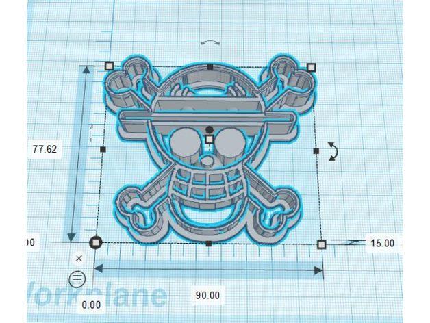 海贼王饼干模具3D打印模型
