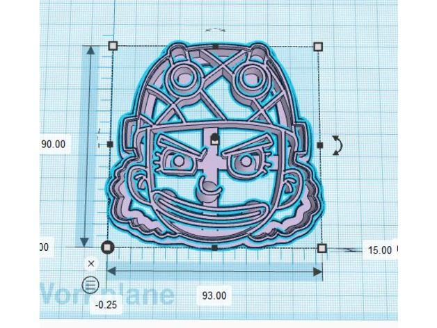 海贼王饼干模具3D打印模型