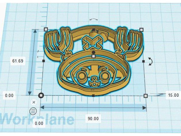 海贼王饼干模具3D打印模型