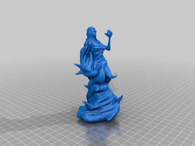 影子女巫模型手办3D打印模型
