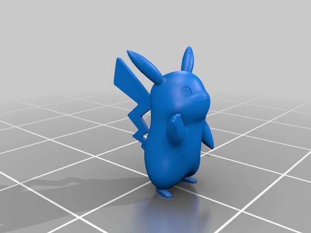 口袋妖怪皮卡丘mini手办模型3D打印模型