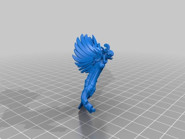 天使战神手办模型3D打印模型