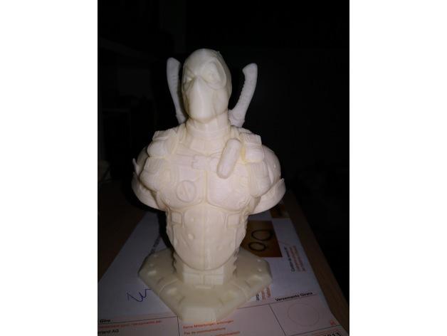 漫威死侍半身雕像3D打印模型
