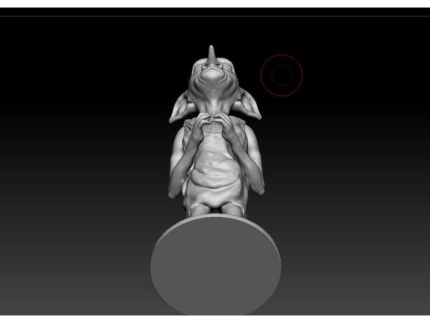 哈利波特小精灵多比手办模型3D打印模型