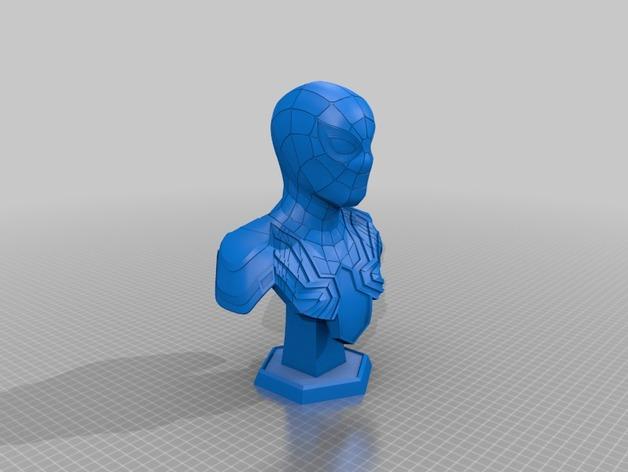 漫威复仇者联盟蜘蛛侠上半身雕塑3D打印模型