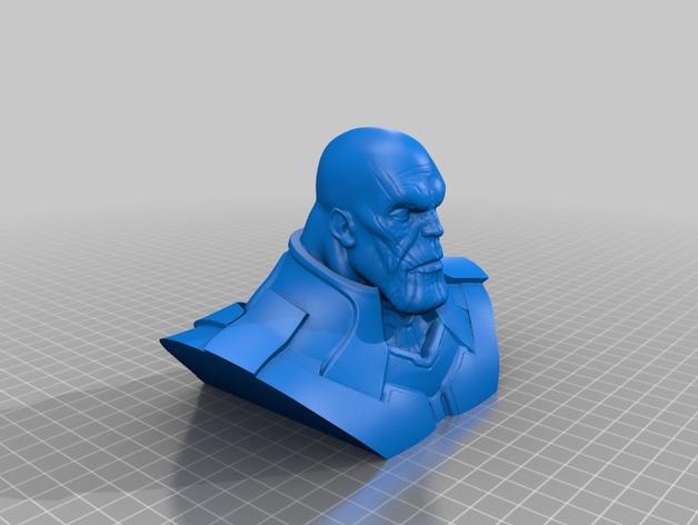 漫威复仇者联盟灭霸半身雕像3D打印模型