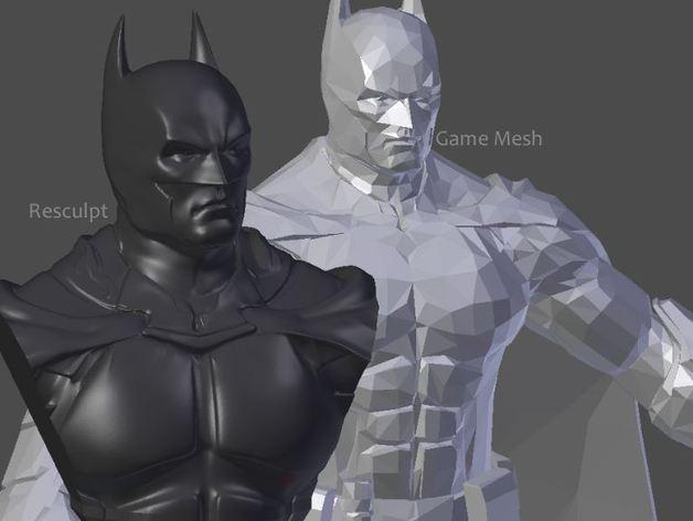 DC蝙蝠侠半身雕塑3D打印模型