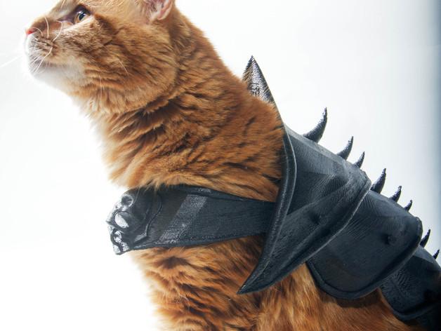 宠物猫盔甲3D打印模型