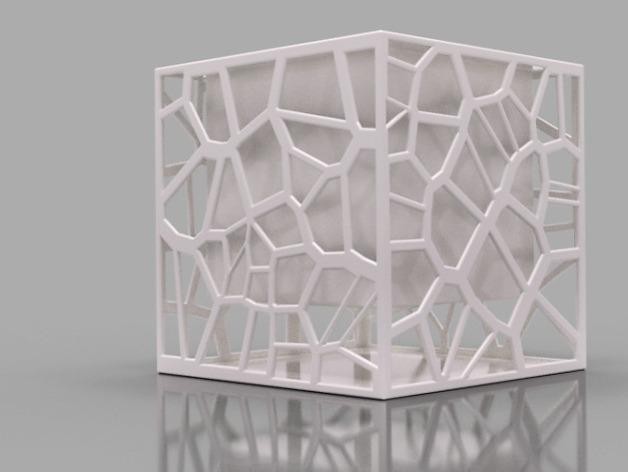 镂空花纹花盆3D打印模型