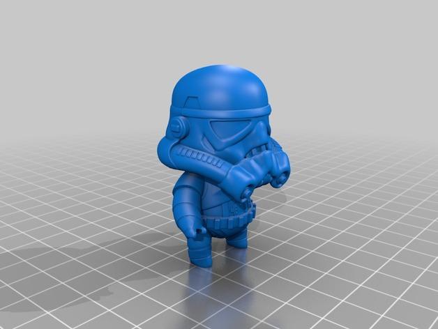星球大战帝国冲锋队队员mini手办3D打印模型