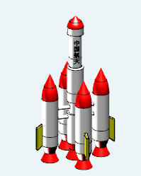 火箭3D打印模型